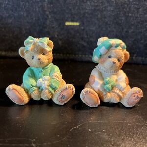 Vintage 1993 Enesco Luck Found Me A Friend‎ In You Kathleen & Sean 916447 916439